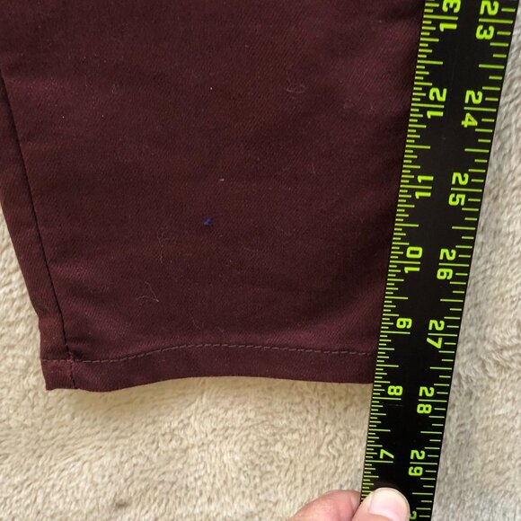 NWT Apt. 9 Women’s Pants Size 12 Skinny Leg Modern Fit Classic Casual Red Ankle - Picture 3 of 16